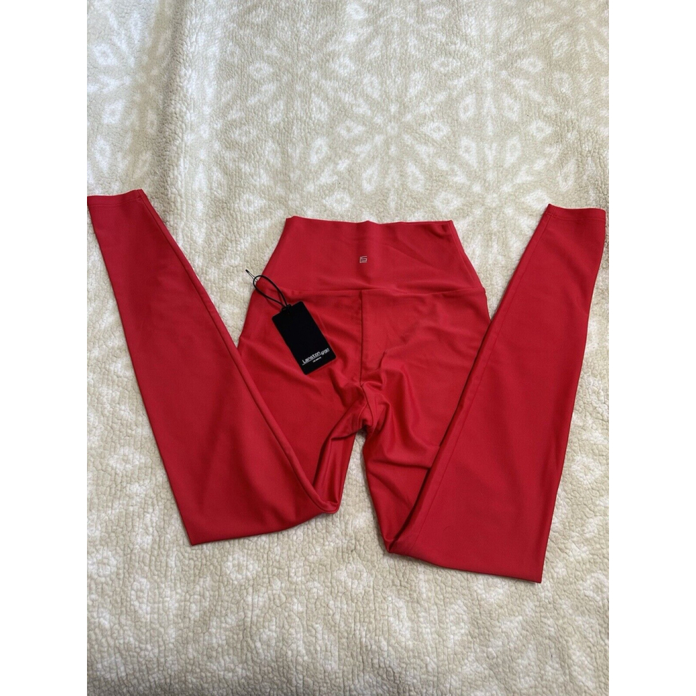 Lanston Sport Red High Rise Workout Leggings XS